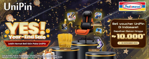 Year-End Sale – Top Up Game Favorit Pakai Voucher UniPin, Dapatkan Diskon hingga Rp10,000 + Menangkan Banyak Grand Prize
